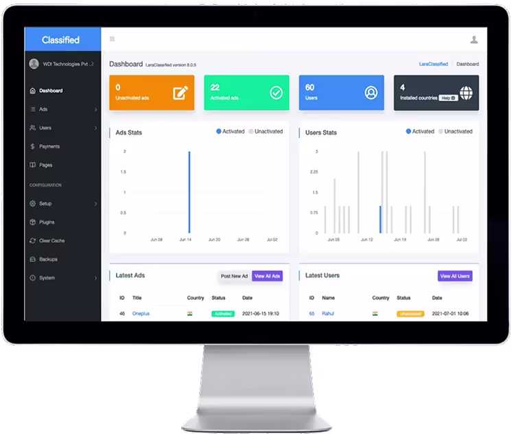 Classified App Development Company Services