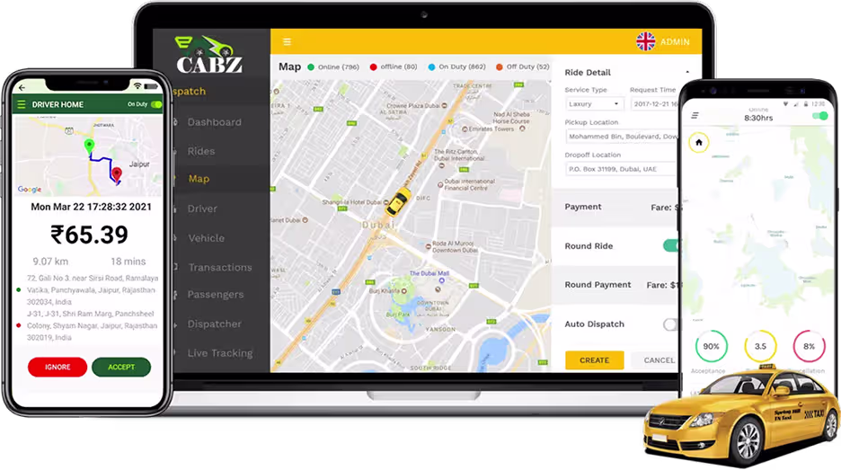 Taxi Booking App Development company