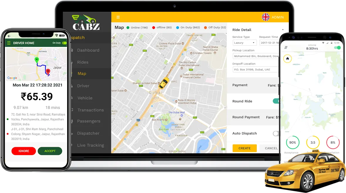 Taxi Booking App Development company